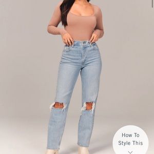 Abercrombie Curve Love 90s High Rise Jeans